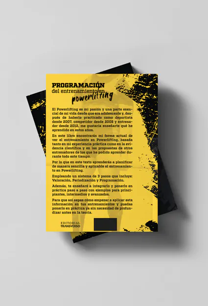 Mockup Programación del entrenamiento en powerlifting