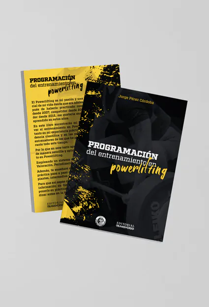 Mockup Programación del entrenamiento en powerlifting